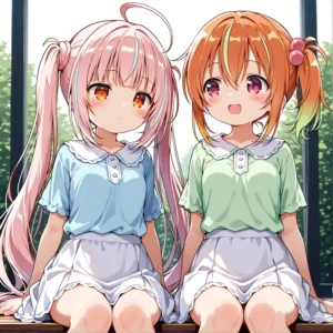 Ảnh anime hồn nhiên tinh nghịch rạng rỡ