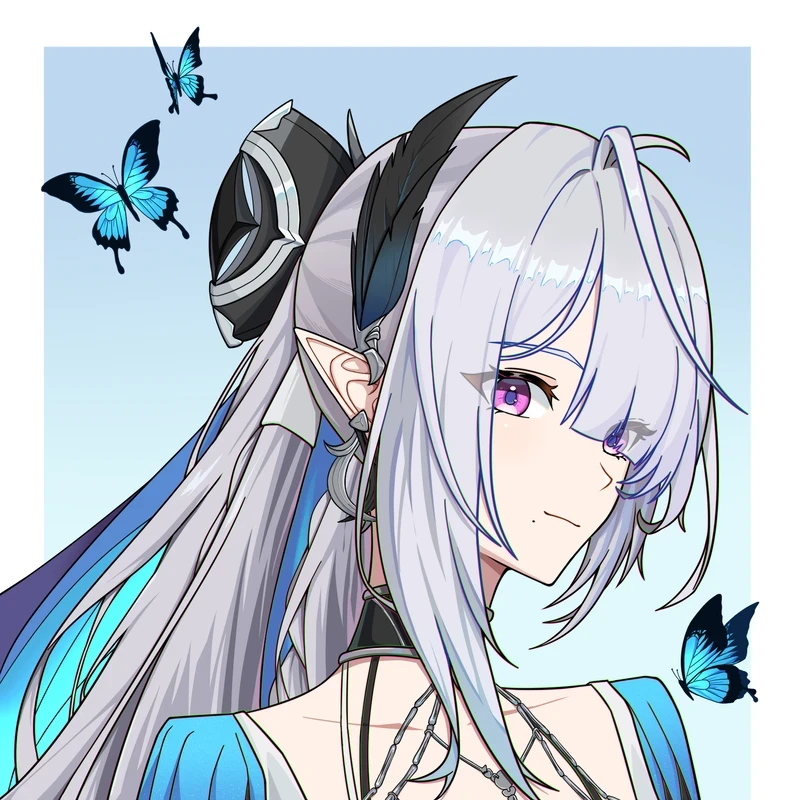 Ảnh đại diện anime nữ rạng rỡ lung linh