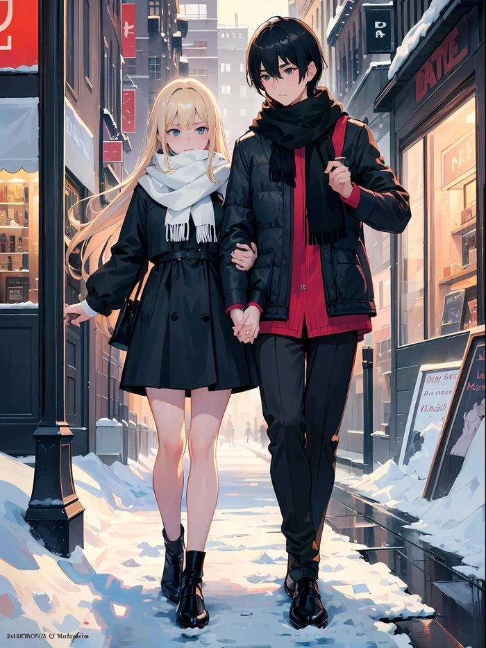 Ảnh nắm tay anime êm ái dịu dàng