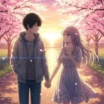 Ảnh nắm tay anime ngọt ngào dịu dàng