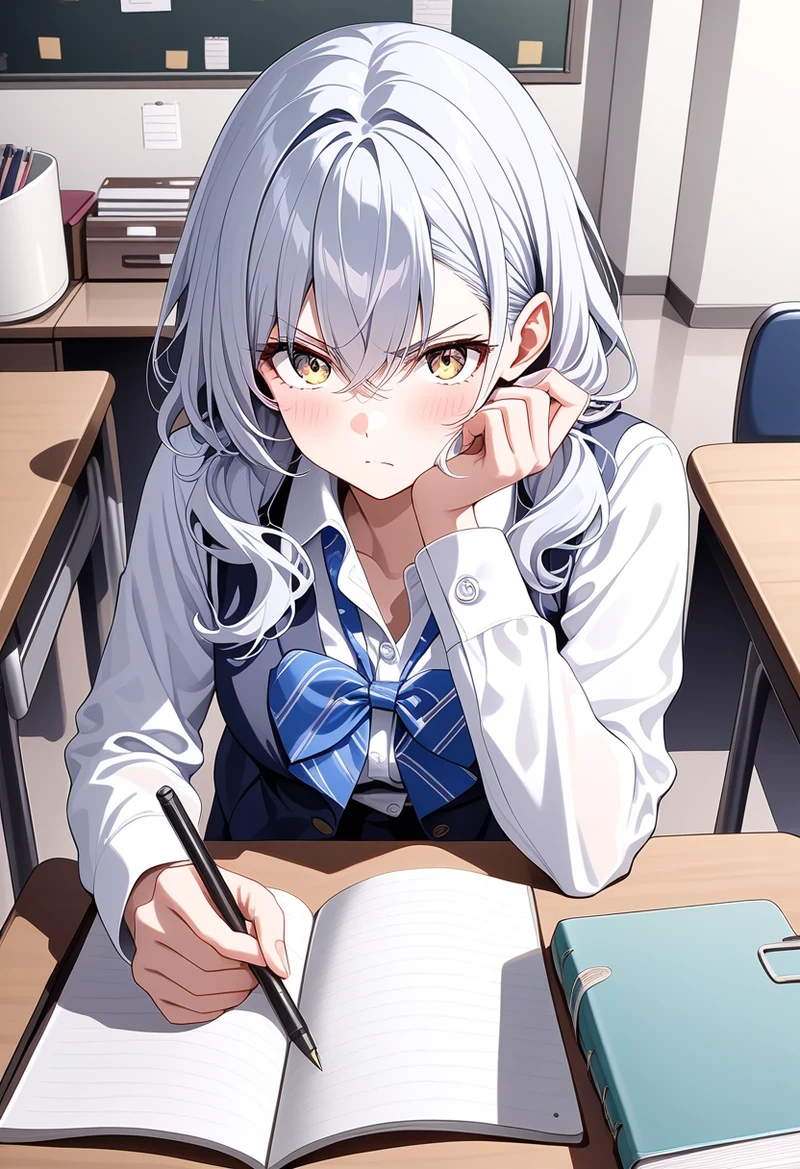 Anime học sinh tươi tắn xinh