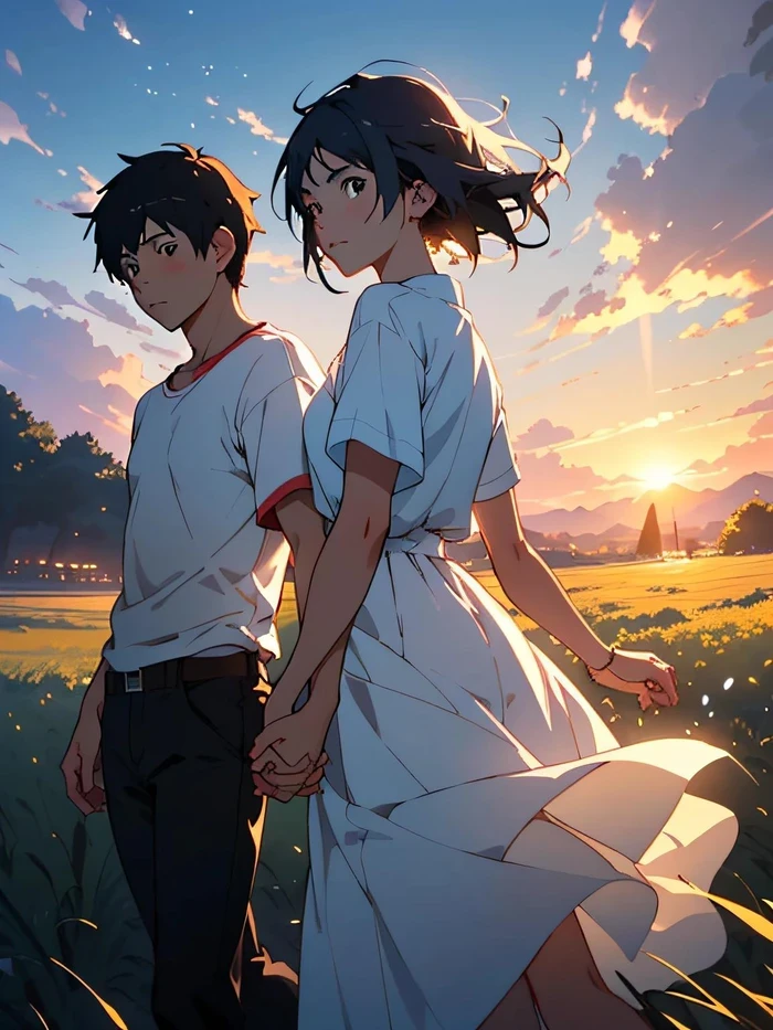 Nắm tay anime mộc mạc chân thành