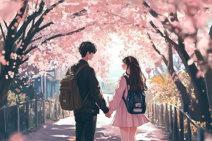 Nắm tay anime trong trẻo ngọt ngào