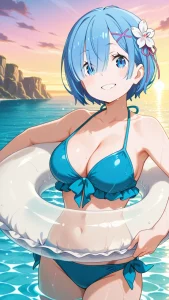 Hình anime Rem nhẹ nhàng duyên dáng