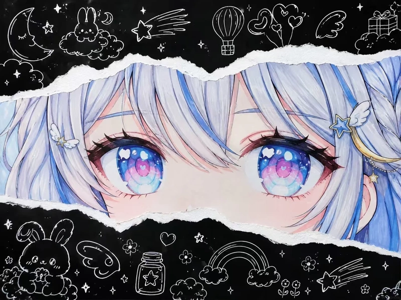 Ảnh anime mắt tinh anh rạng ngời