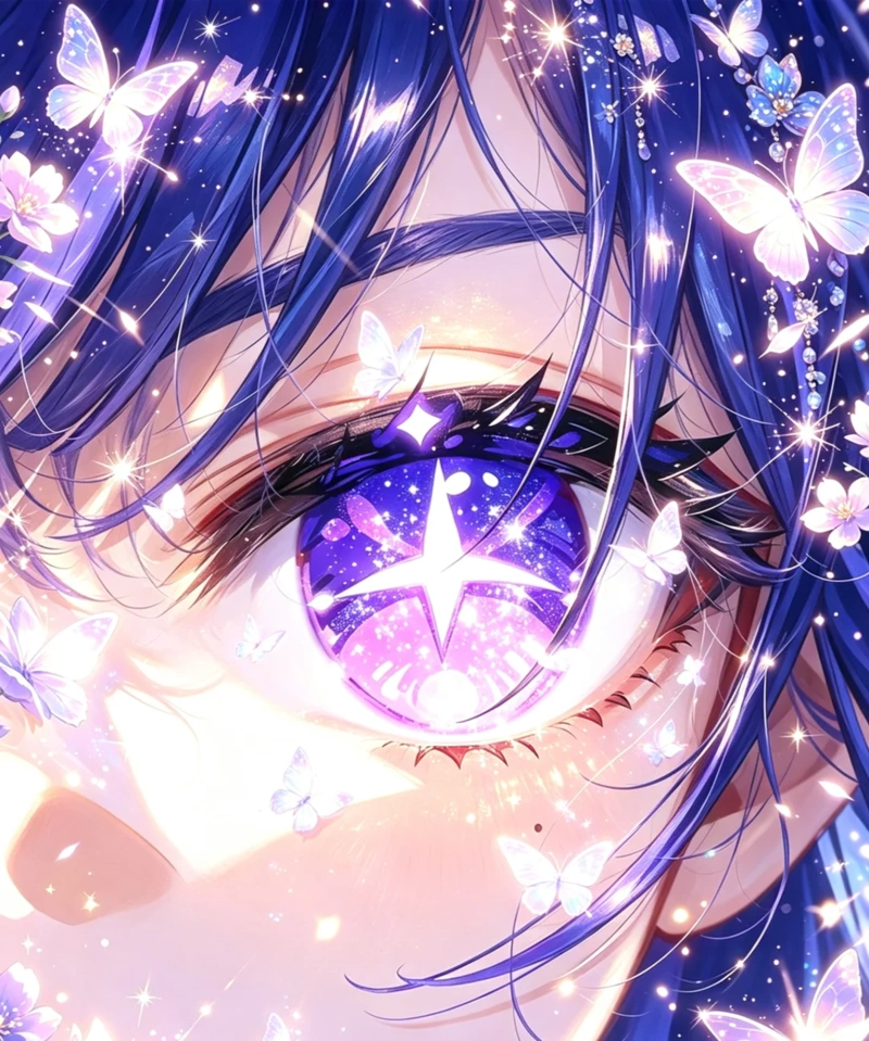 Ảnh anime đôi mắt trong trẻo dịu dàng