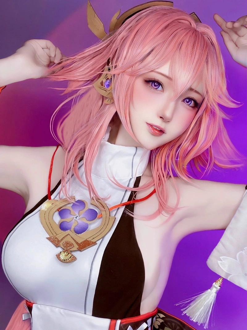 Ảnh cosplay Yae Miko xinh đẹp rạng ngời