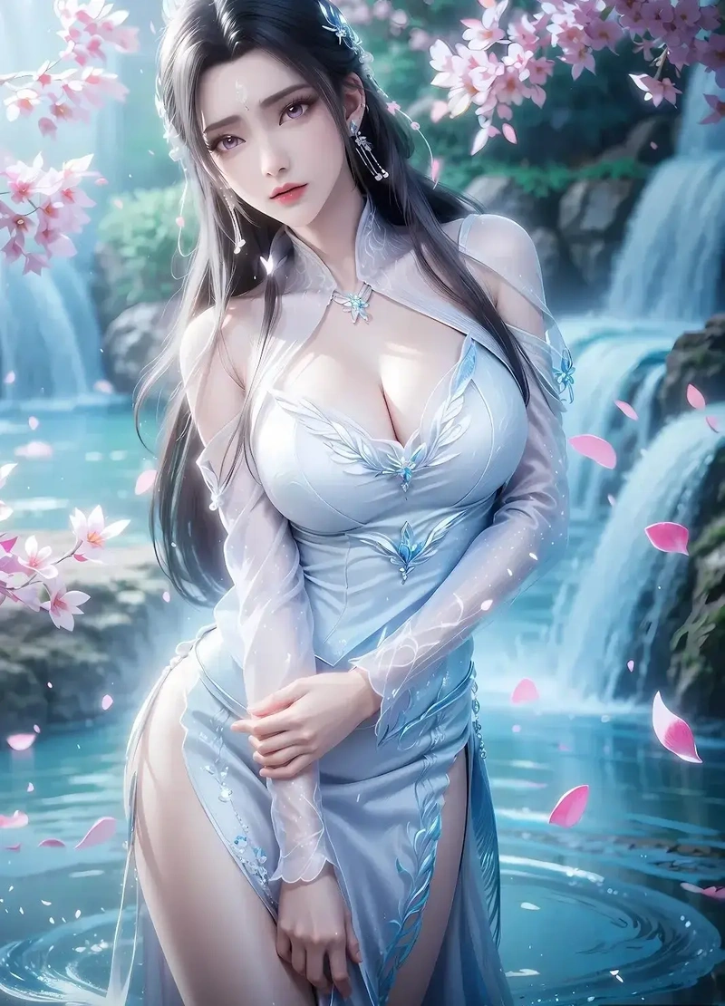 Hình Lục Tuyết Kỳ sexy lộ vòng 1 tròn trịa