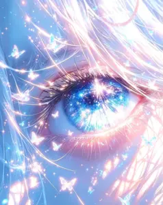 Hình anime mắt cuốn hút nổi bật