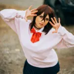 Hình Momo Ayase cosplay đáng yêu duyên dáng